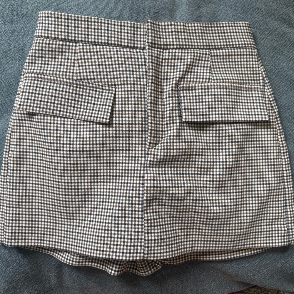 Zara Black and brown Skort with Tailored Design